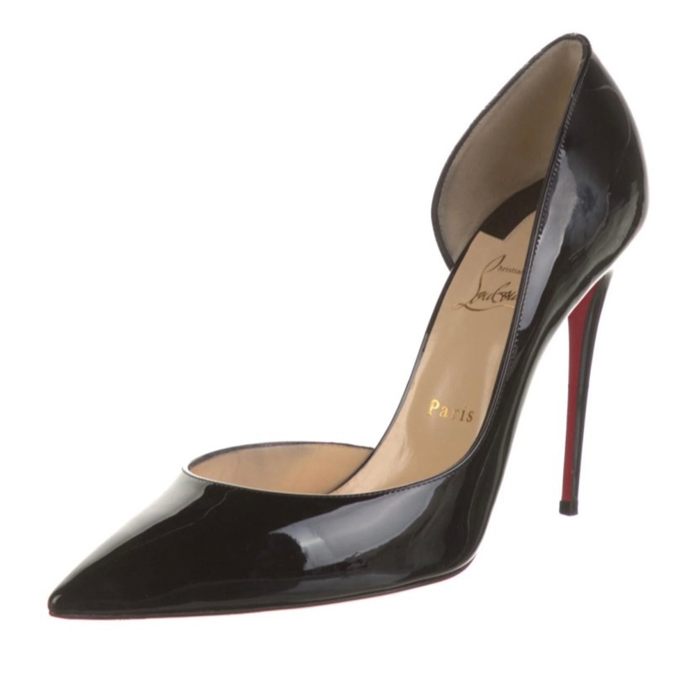 Christian Louboutin Black Patent Leather Heels